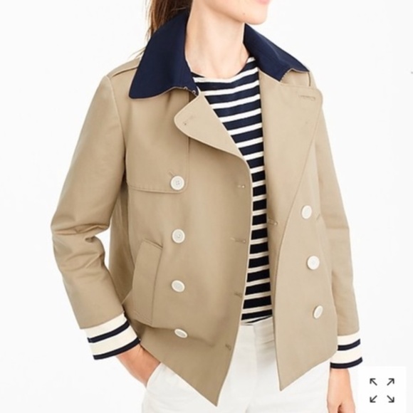 J. Crew Jackets & Blazers - J. Crew Cropped Trench Jacket